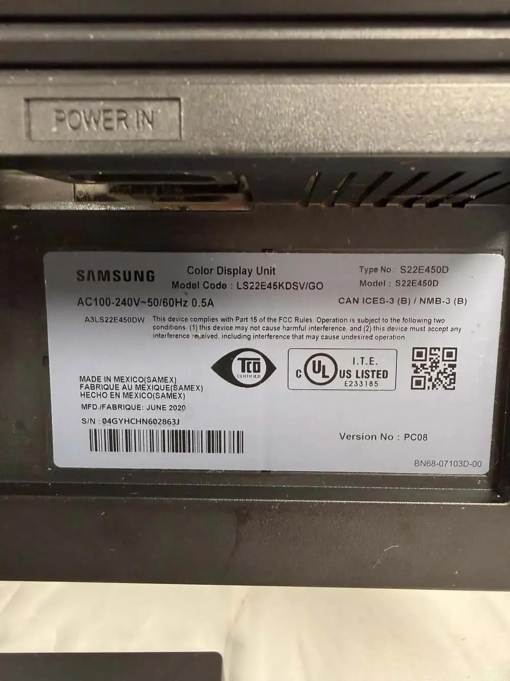 Samsung 22-inch LED Business Monitor